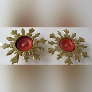 Brass snowflake votive candle holders